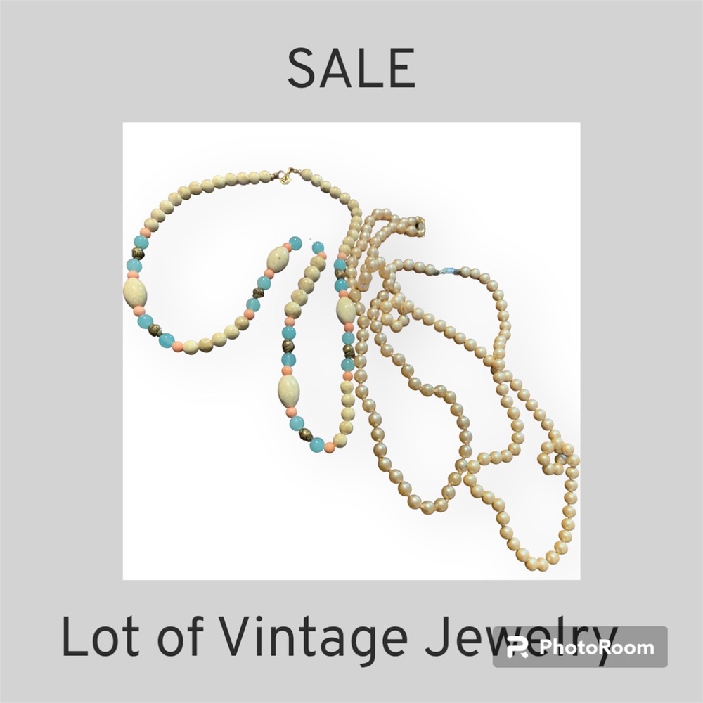Pair of Two, Vintage, Beaded Necklaces
